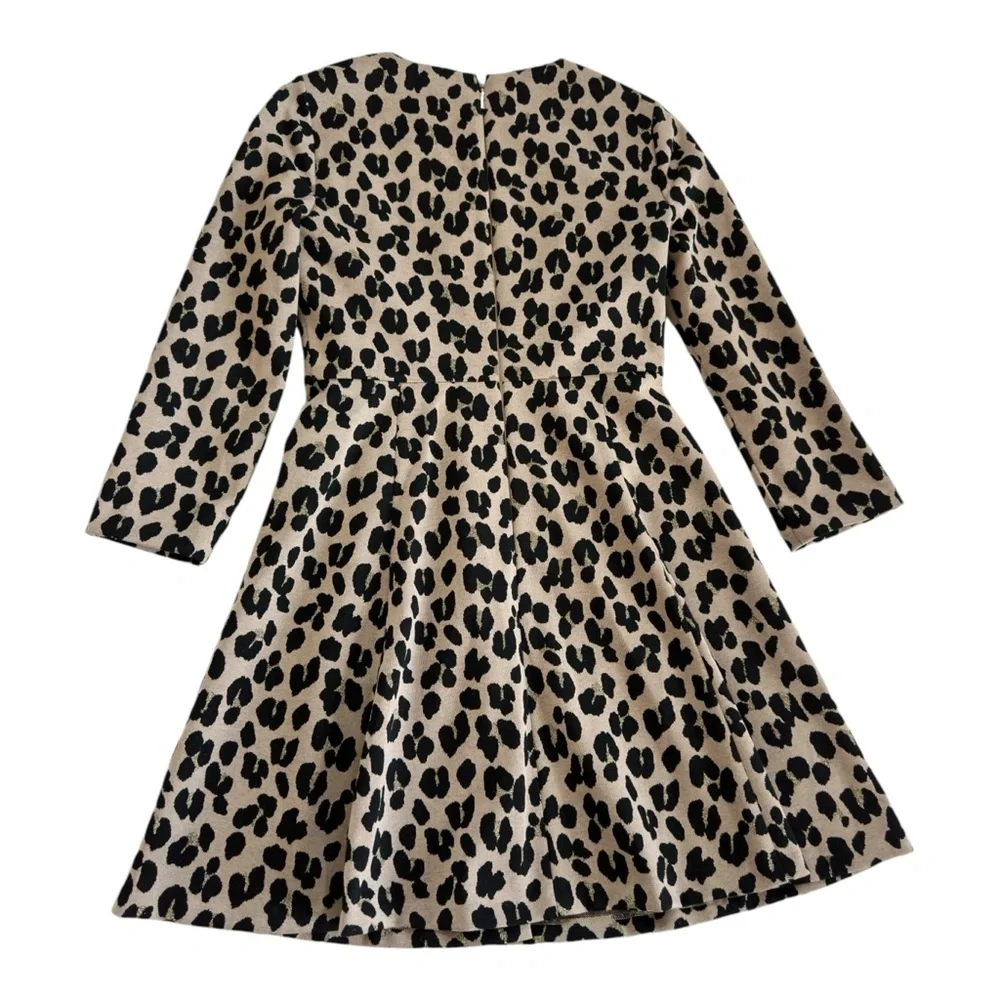 Kate Spade Women's Leopard Forest Feline Jacquard Fit and Flare Dress Size 4 - Picture 5 of 10